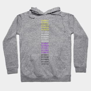 Binary Code Nonbinary Flag Hoodie